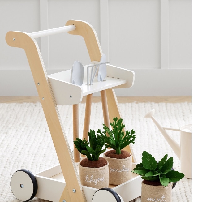 WOODEN GARDENING CART