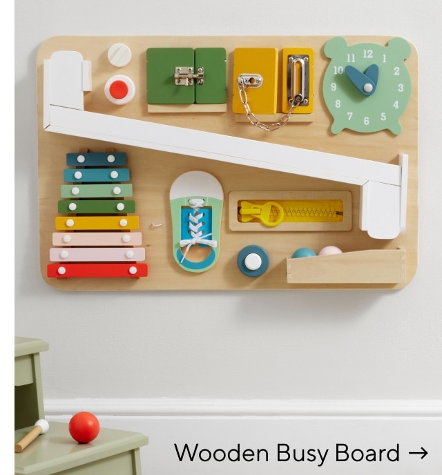 WOODEN BUSY BOARD