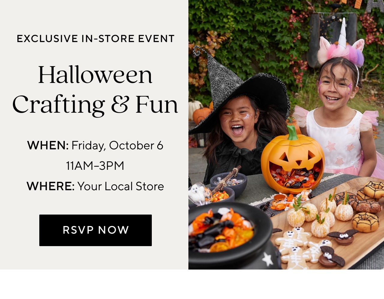 EXCLUSIVE IN-STORE EVENT - HALLOWEEN CRAFTING & FUN