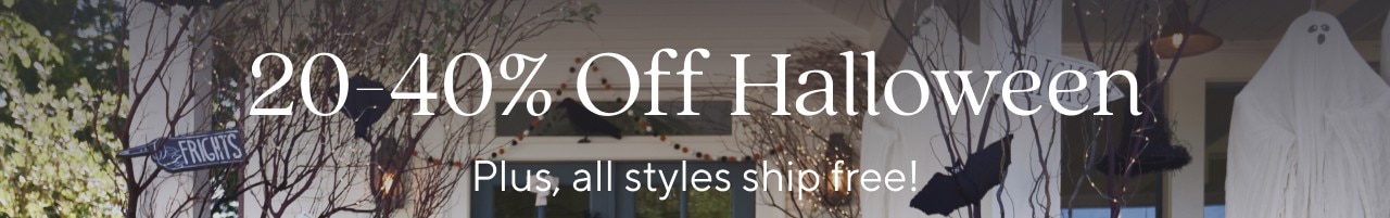 20-40% OFF HALLOWEEN