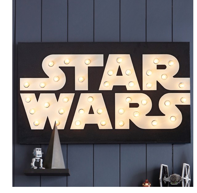 STAR WARS LIGHT UP SIGN