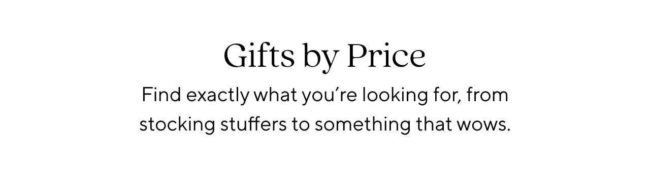 GIFTS BY PRICE