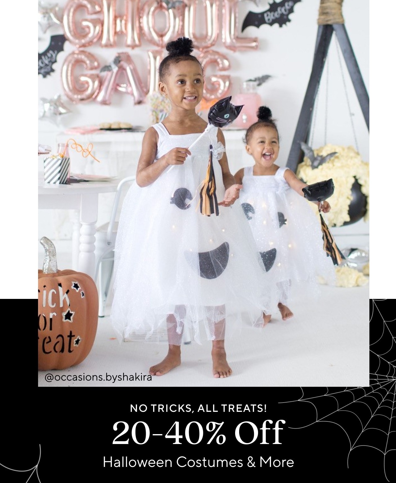 20-40% OFF HALLOWEEN COSTUMES & MORE