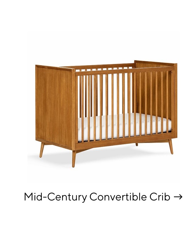 MID-CENTURY CONVERTIBLE CRIB