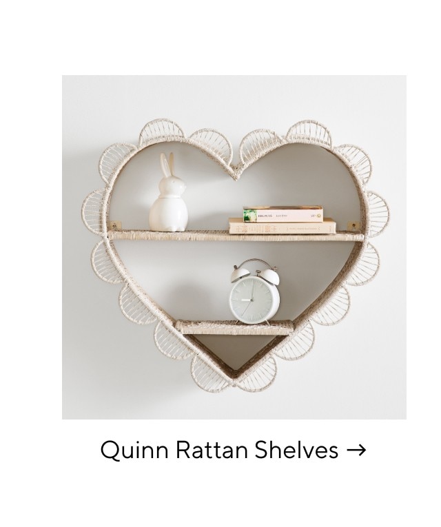 QUINN RATTAN SHELVES