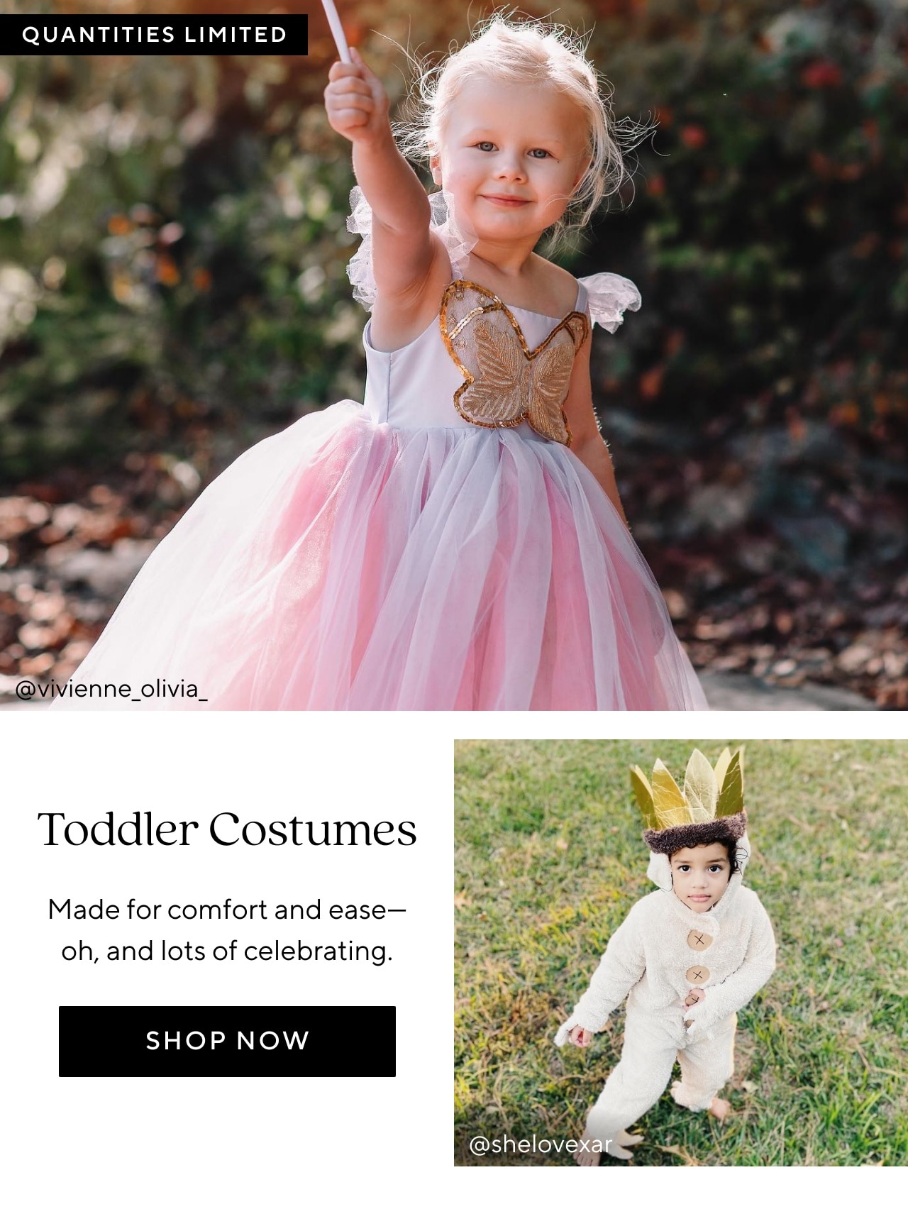 SHOP TODDLER COSTUMES