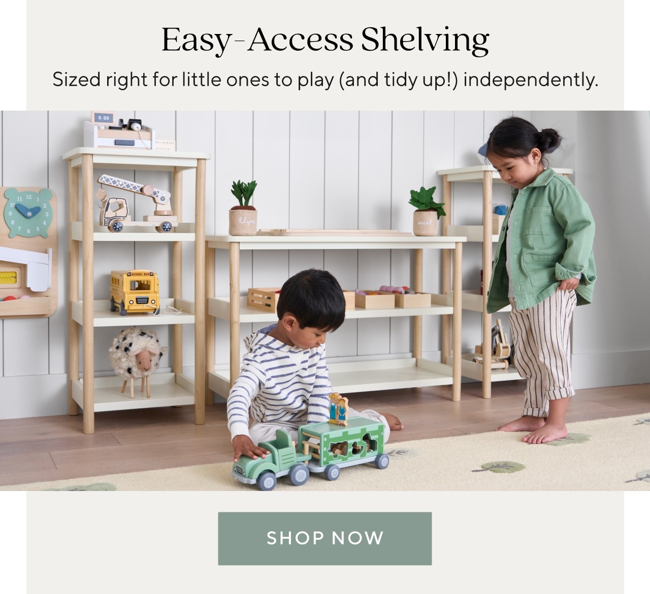 EASY-ACCESS SHELVING