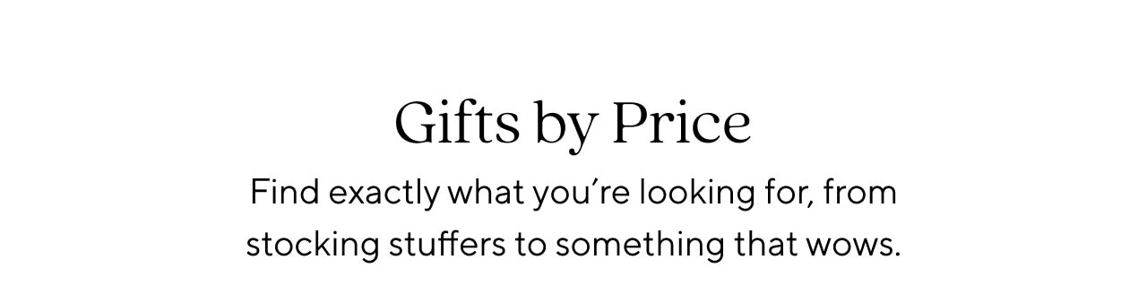 GIFTS BY PRICE