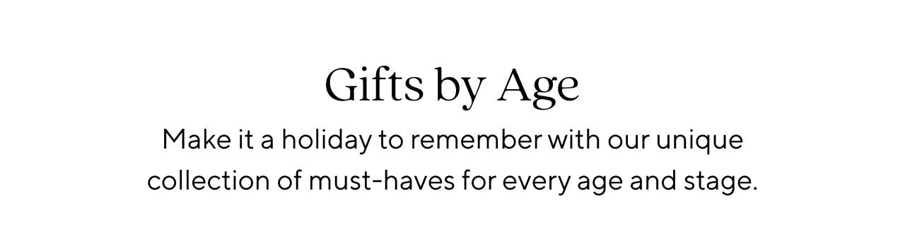 GIFTS BY AGE