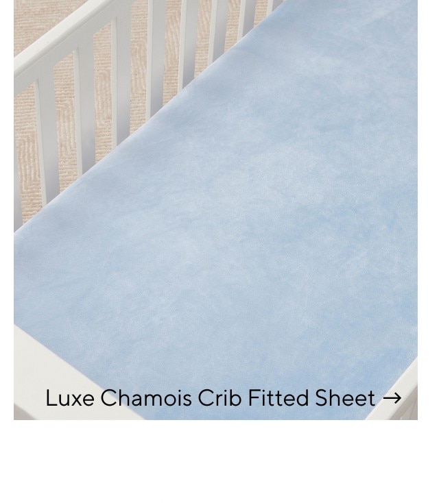 LUXE CHAMOIS CRIB FITTED SHEET