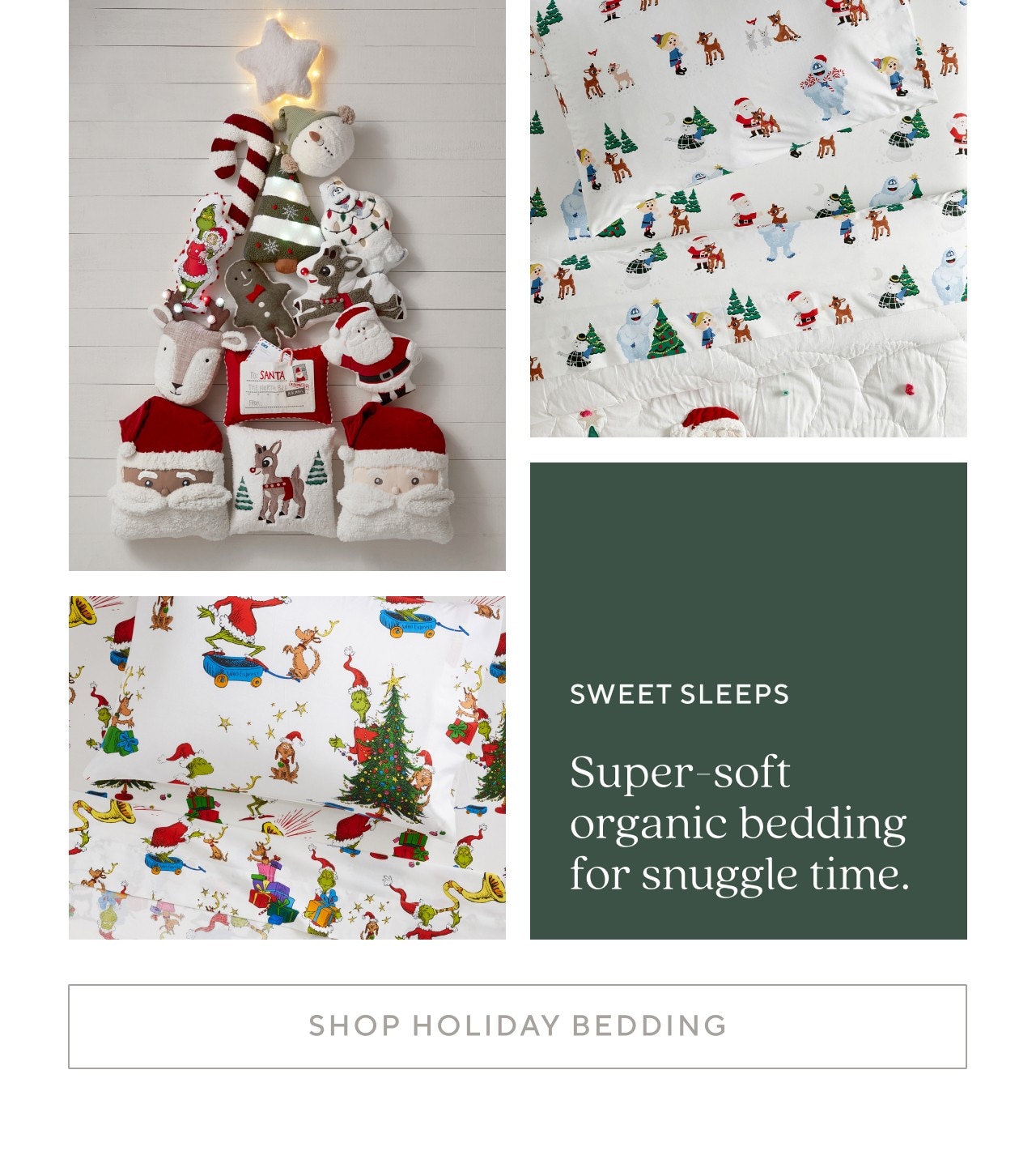 SHOP HOLIDAY BEDDING