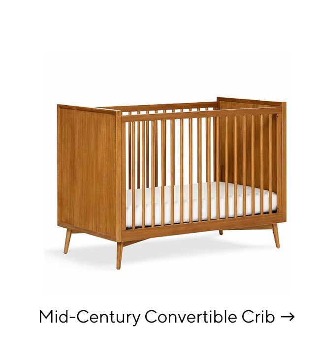 MID-CENTURY CONVERTIBLE CRIB