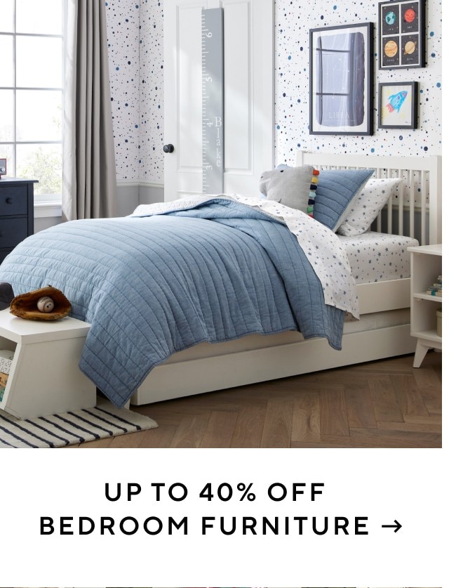 UP TO 40% OFF BEDROOM FURNITURE