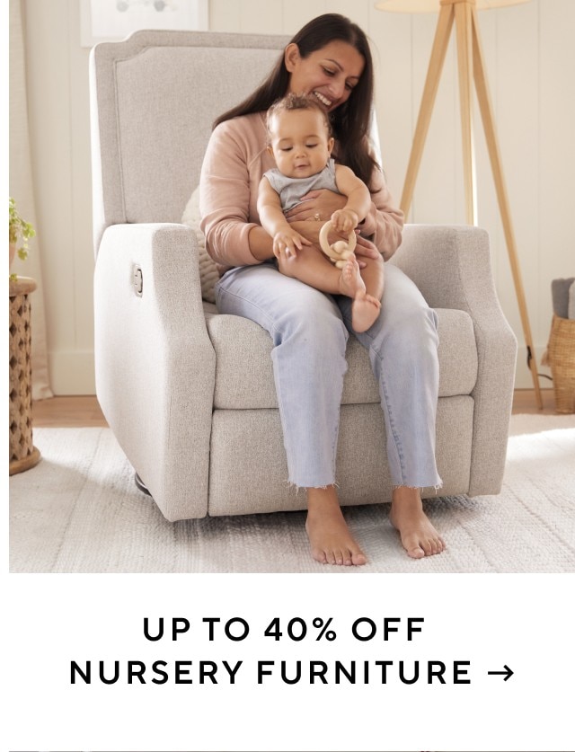 UP TO 40% OFF NURSERY FURNITURE