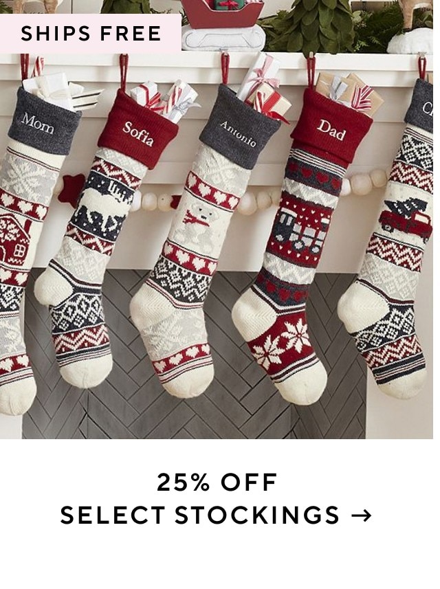 25% OFF SELECT STOCKINGS