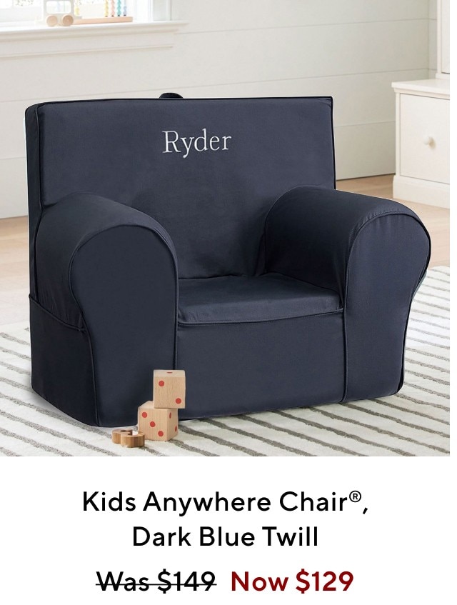 KIDS ANYWHERE CHAIR, DARK BLUE TWILL