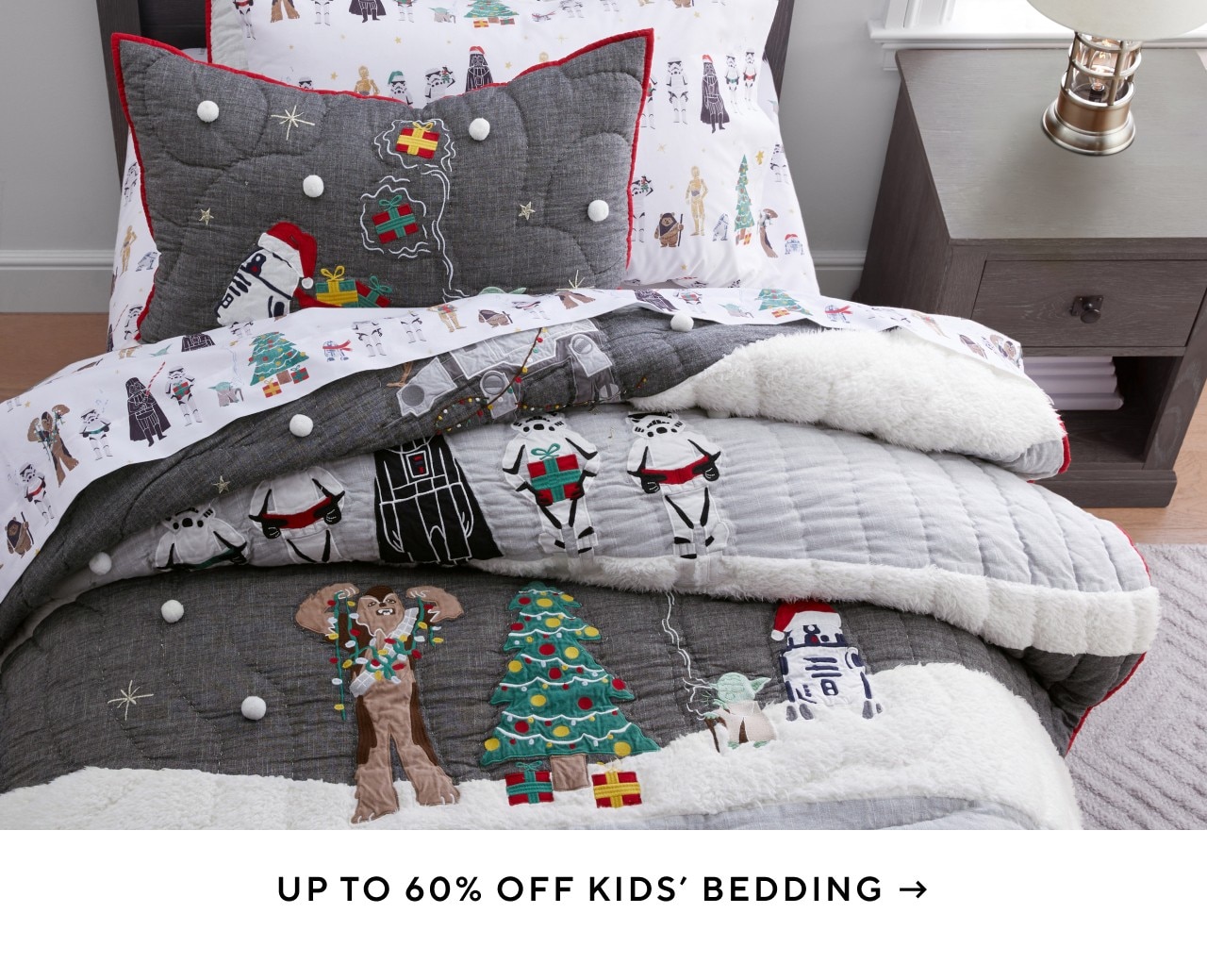 UP TO 60% OFF KIDS' BEDDING