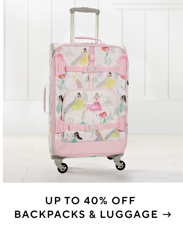 UP TO 40% OFF BACKPACKS & LUGGAGE