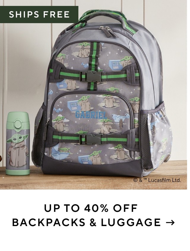 UP TO 40% OFF BACKPACKS & LUGGAGE