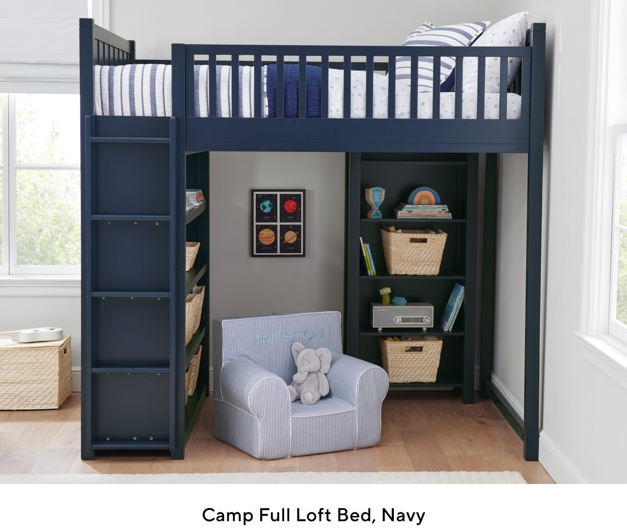 CAMP FULL LOFT BED, NAVY