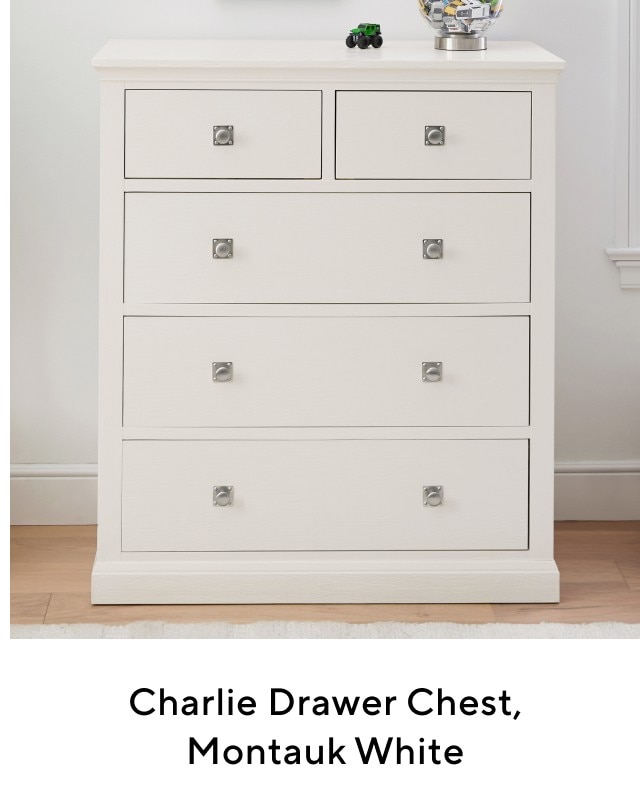 CHARLIE DRAWER CHEST, MONTAUK WHITE