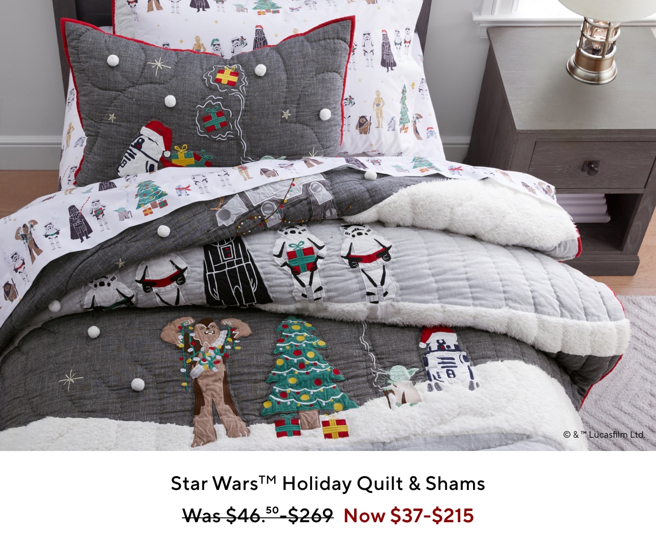 STARS WARS HOLIDAY QUILT & SHAMS