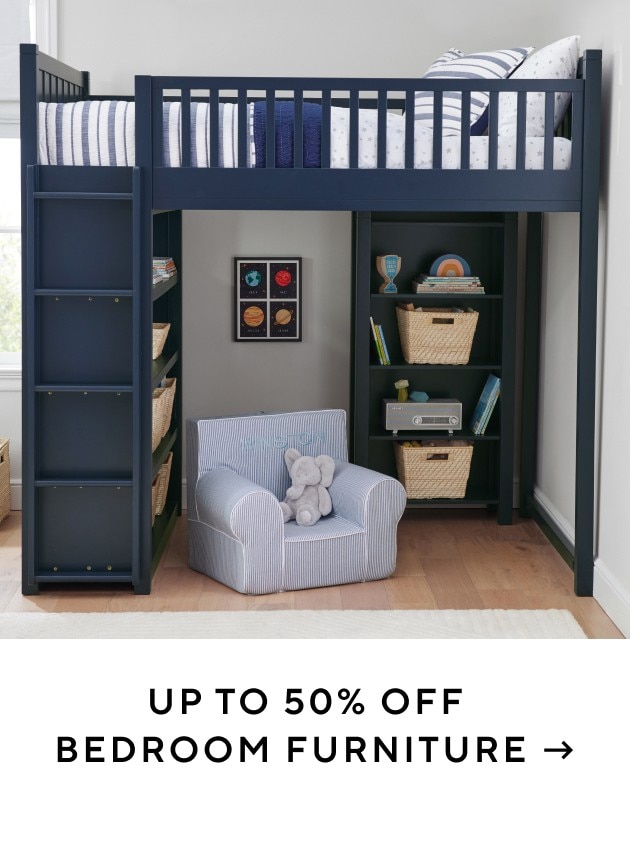 UP TO 50% OFF BEDROOM FURNITURE