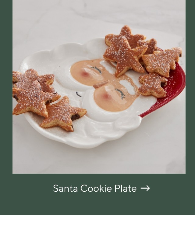 SANTA COOKIE PLATE