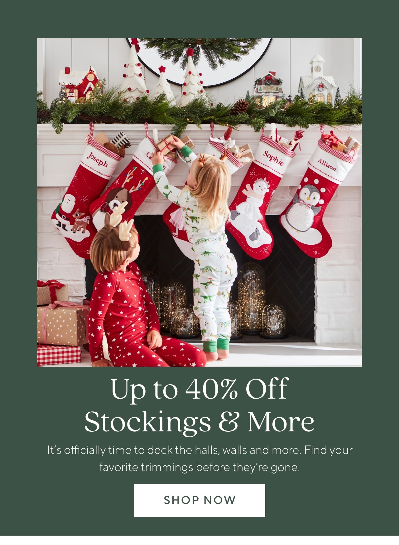 UP TO 40% OFF STOCKINGS & MORE