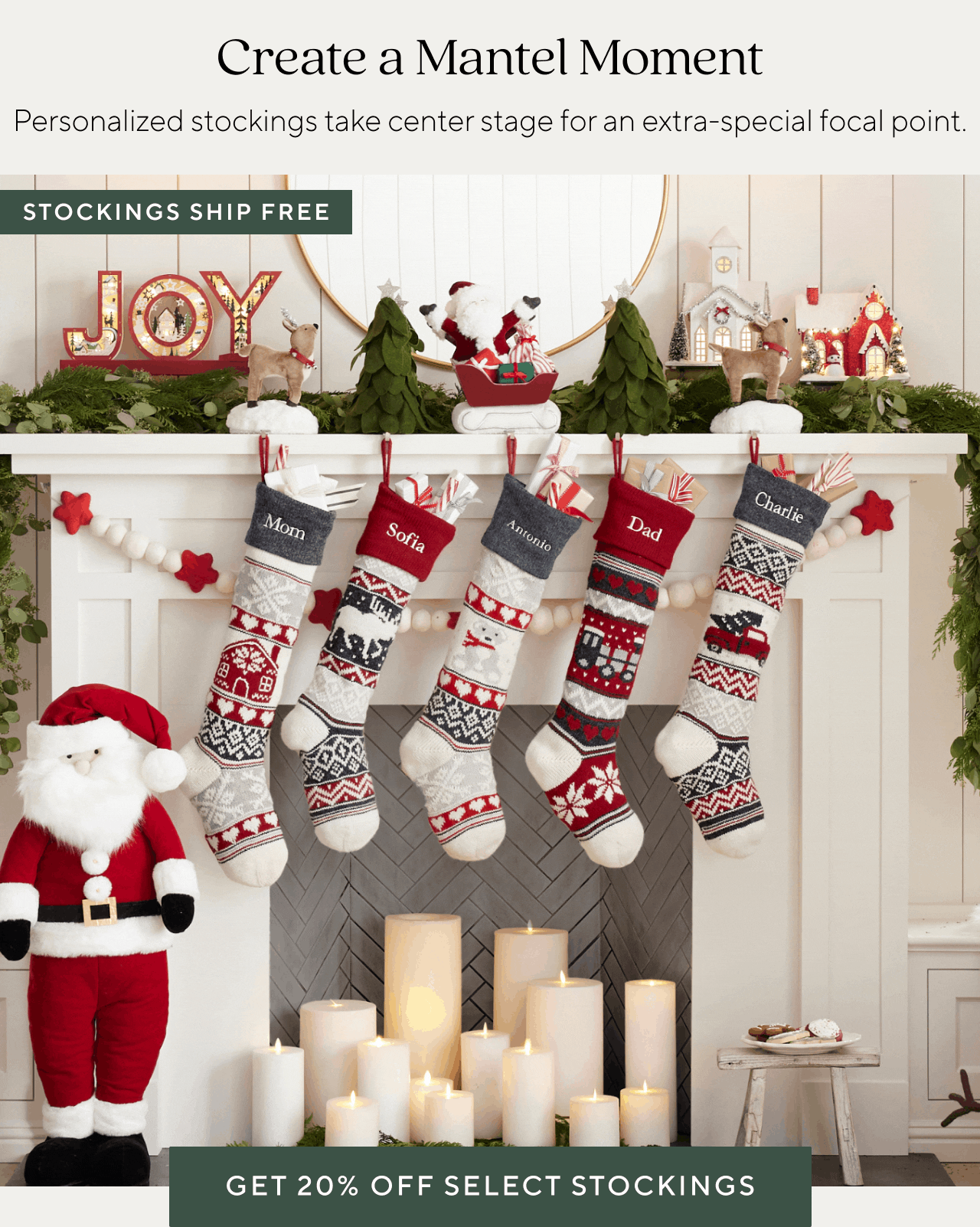 GET 20% OFF SELECT STOCKINGS