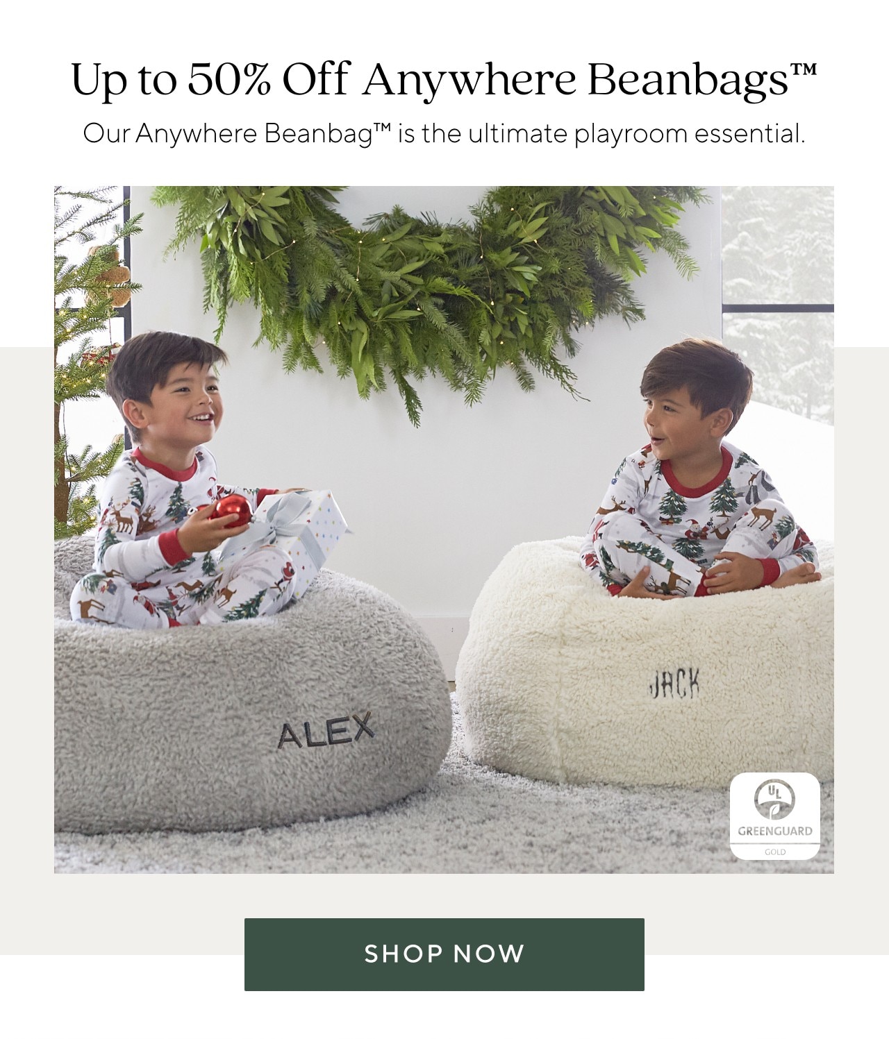 UP TO 50% OFF ANYWHERE BEANBAGS