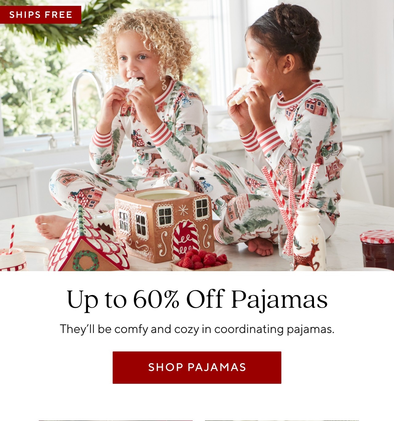 UP TO 60% OFF PAJAMAS