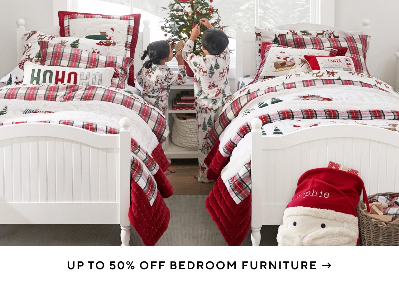 UP TO 50% OFF BEDROOM FURNITURE