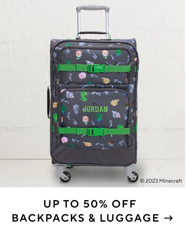 UP TO 50% OFF BACKPACKS & LUGGAGE