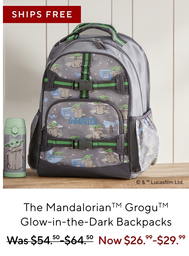 THE MANDALORIAN GROGU GLOW-IN-THE-DARK BACKPACKS