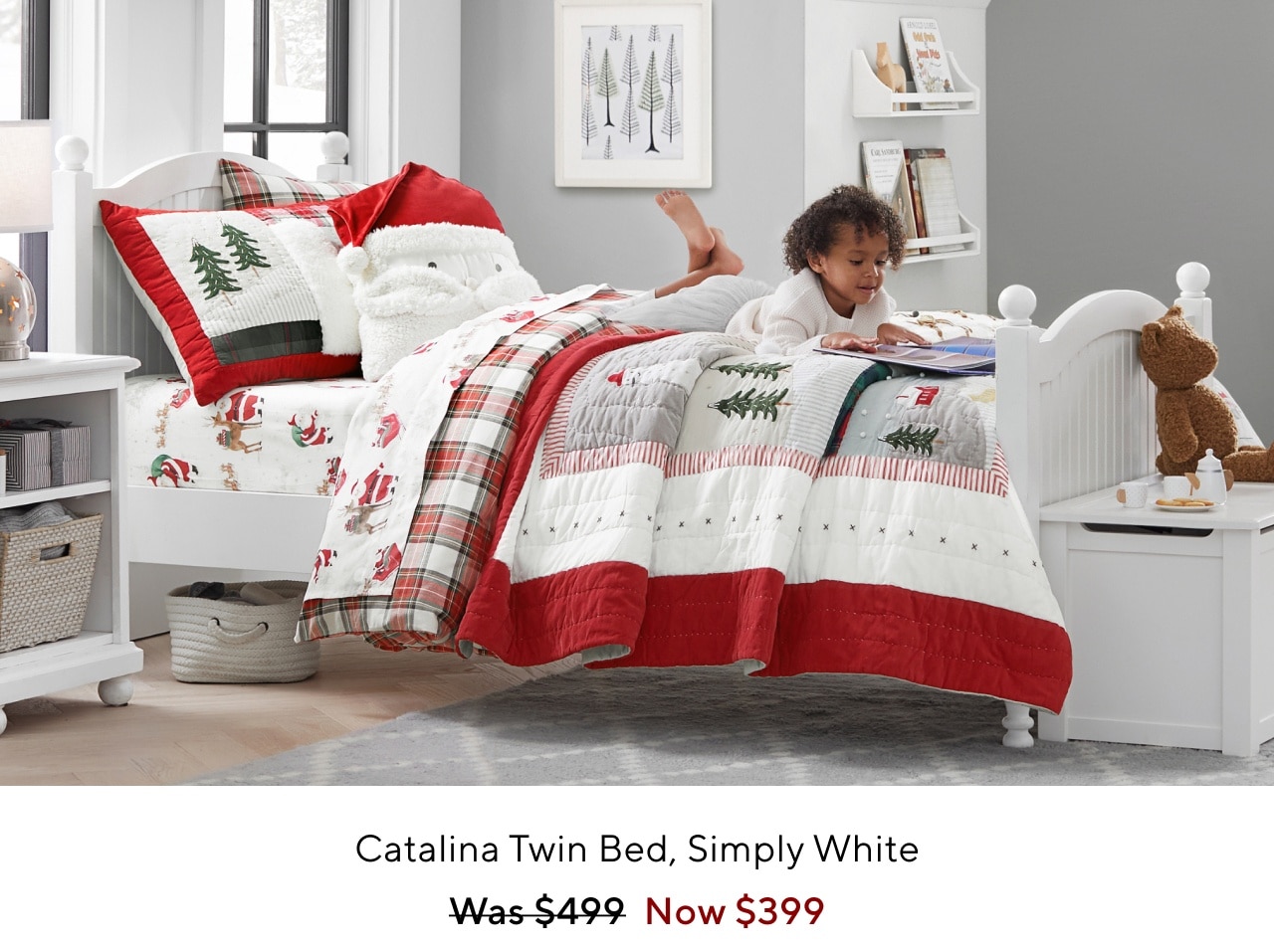 CATALINA TWIN BED, SIMPLY WHITE