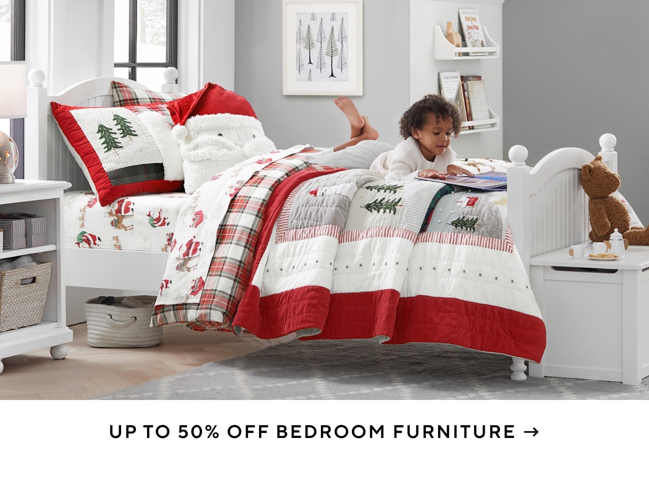 UP TO 50% OFF BEDROOM FURNITURE