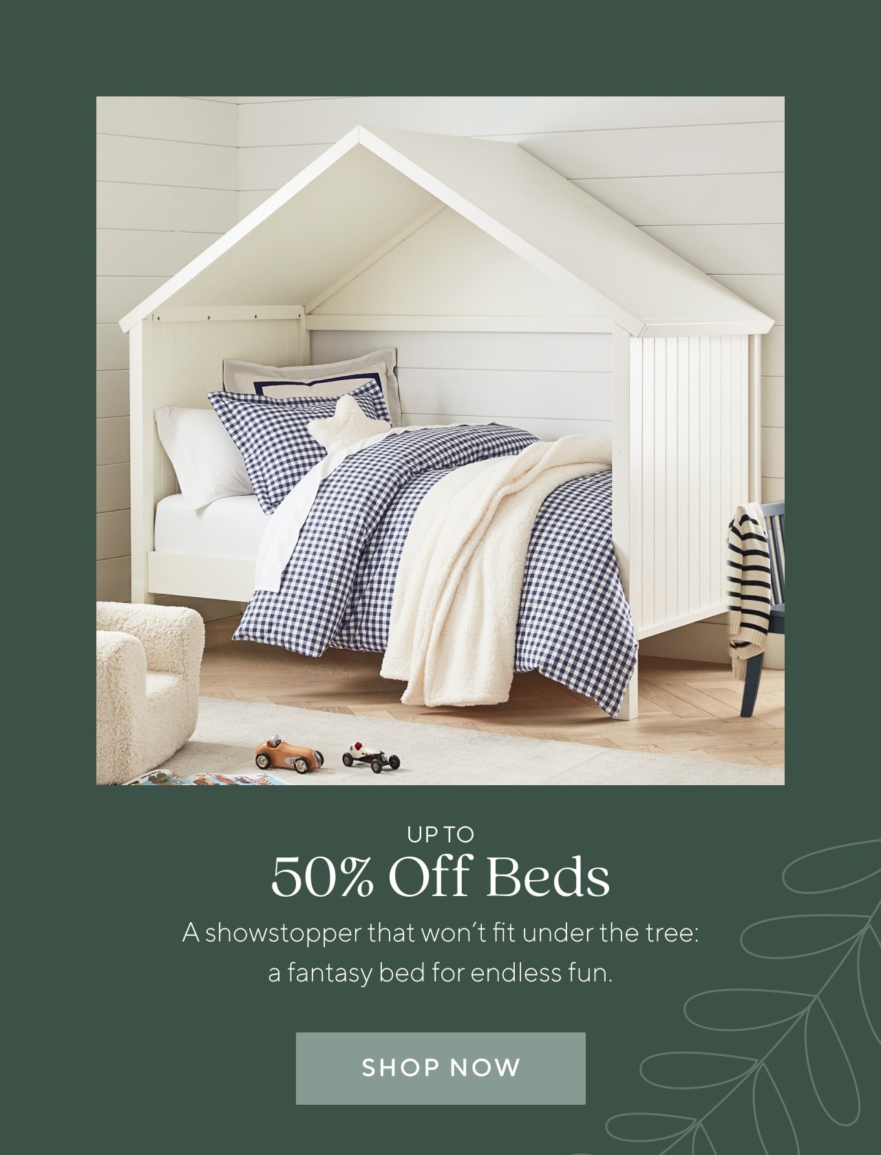 UP TO 50% OFF BEDS