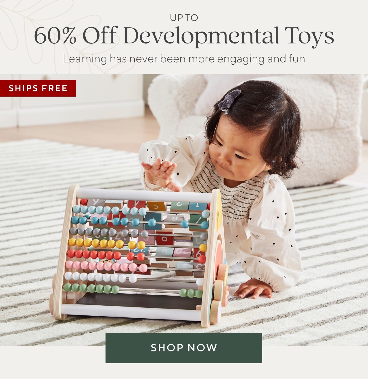 UP TO 60% OFF DEVELOPMENTAL TOYS