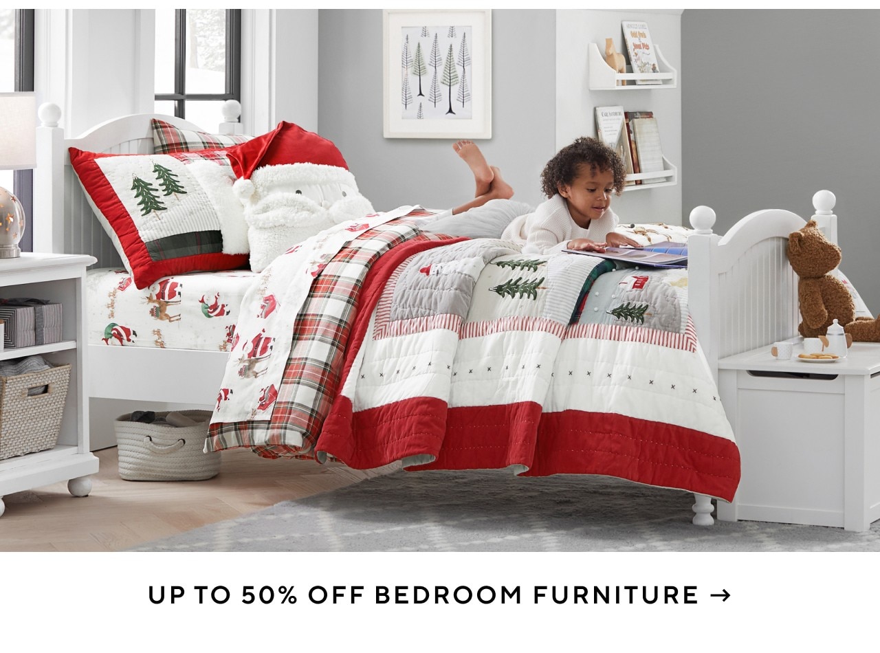 UP TO 50% OFF BEDROOM FURNITURE