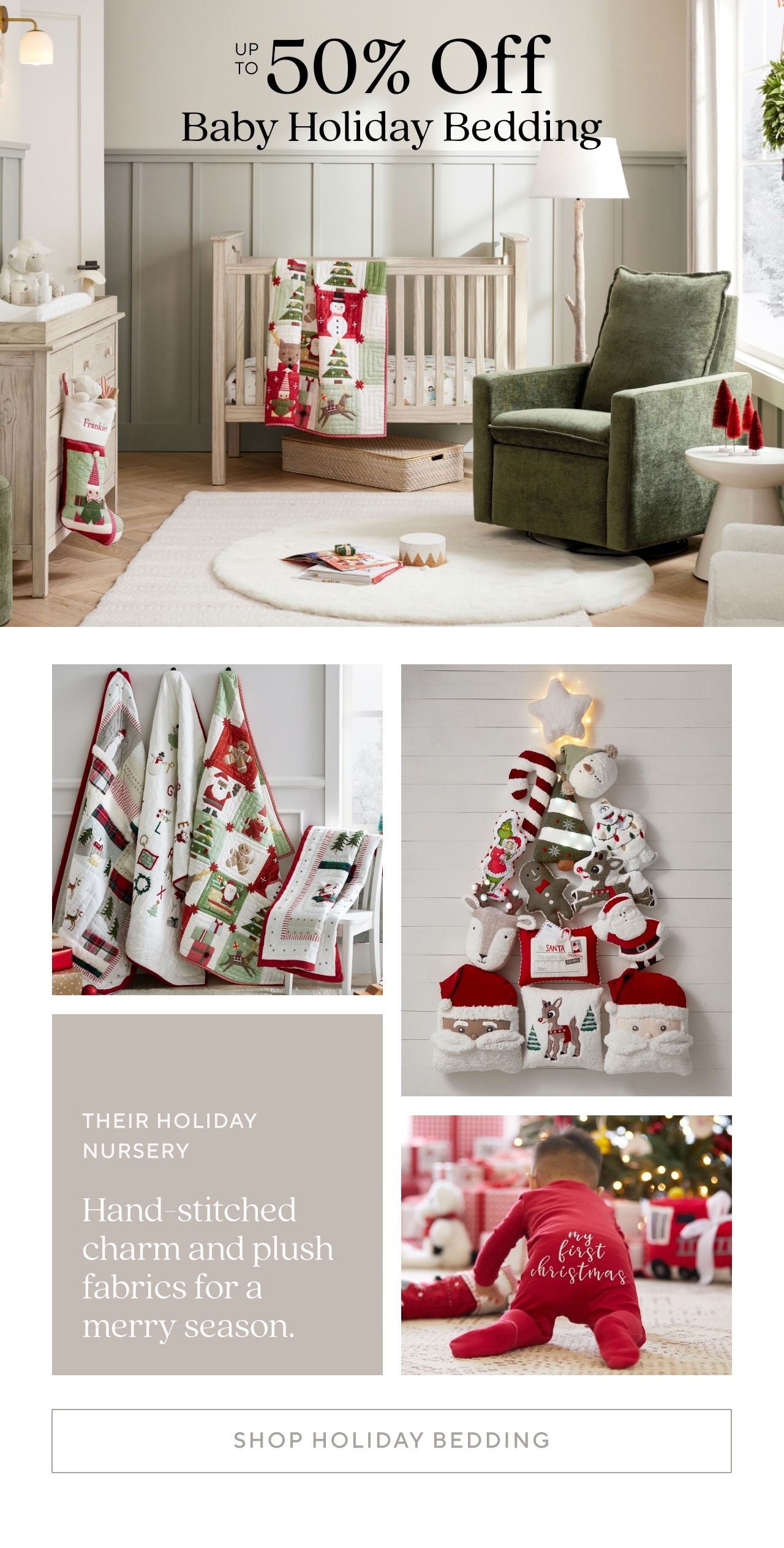 SHOP BABY HOLIDAY BEDDING