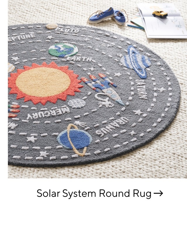 SOLAR SYSTEM ROUND RUG