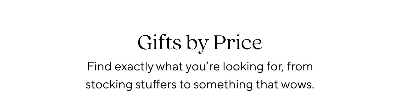 GIFTS BY PRICE