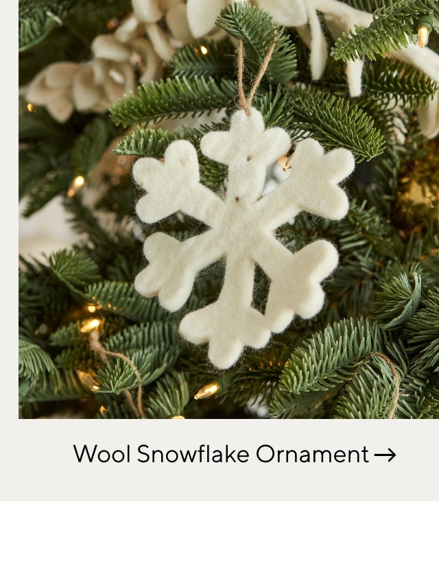 WOOL SNOWFLAKE ORNAMENT