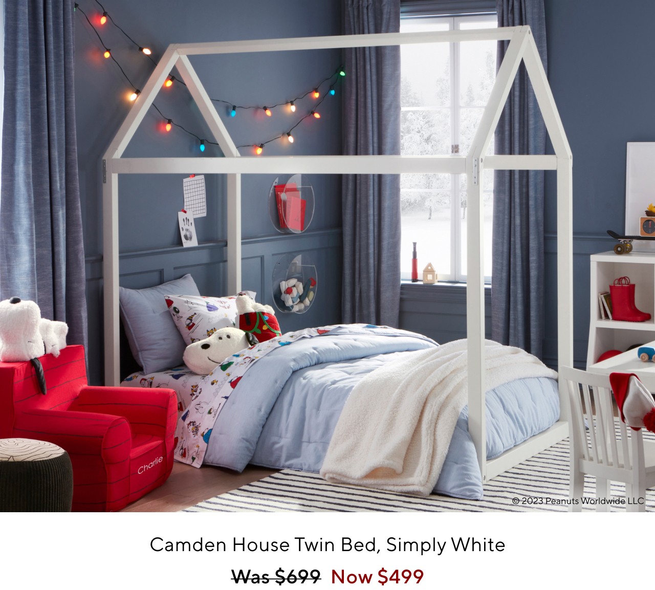 CAMDEN HOUSE TWIN BED, SIMPLY WHITE