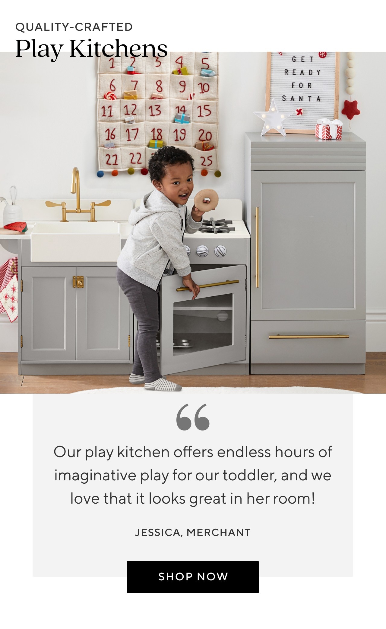 QUALITY-CRAFTED PLAY KITCHENS