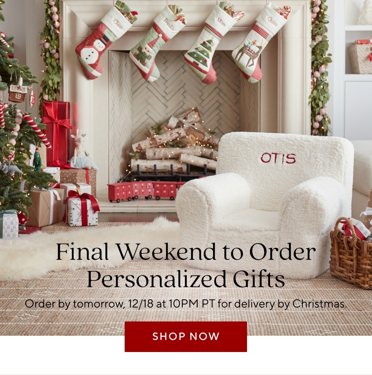 FINAL WEEKEND TO ORDER PERSONALIZED GIFTS