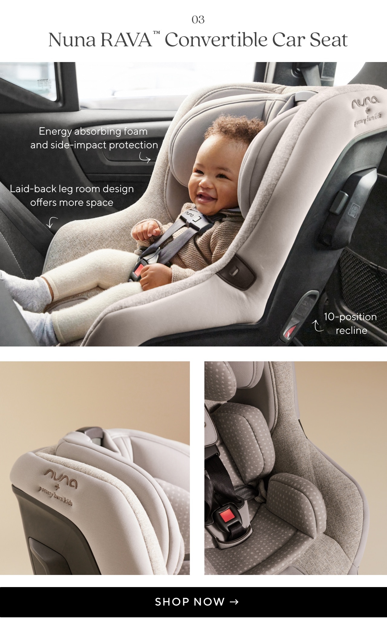 NUNA RAVA CONVERTIBLE CAR SEAT