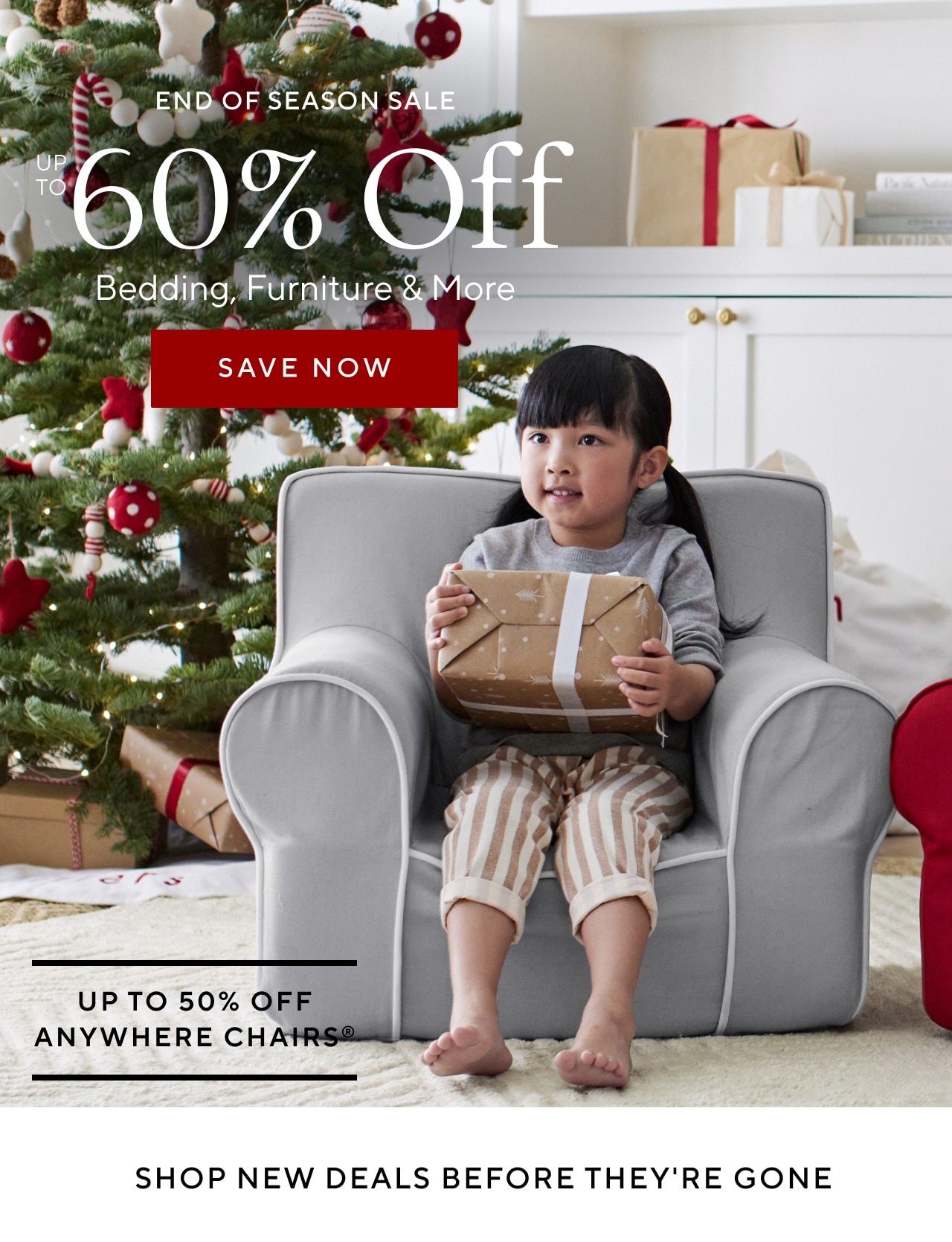 STARTS NOW - END OF SEASON SALE - UP TO 60% OFF BEDDING FURNITURE & MORE