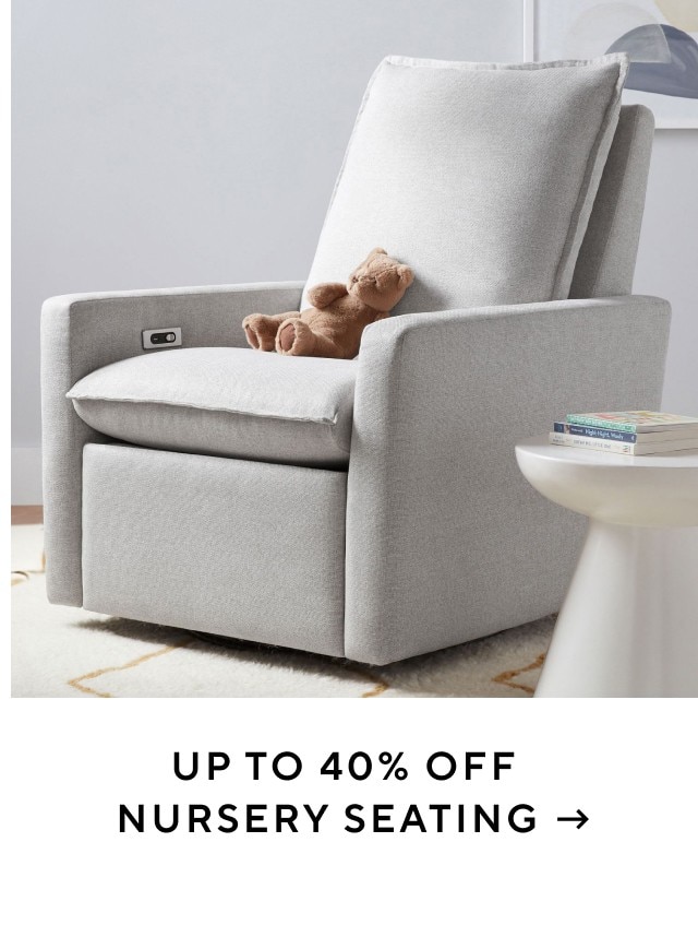 UP TO 40% OFF NURSERY SEATING